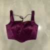 Deep Plum Purple Structured Corset Blouse