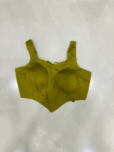Olive Green Structured Corset Blouse