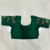 Emerald Green Floral Embroidered Blouse